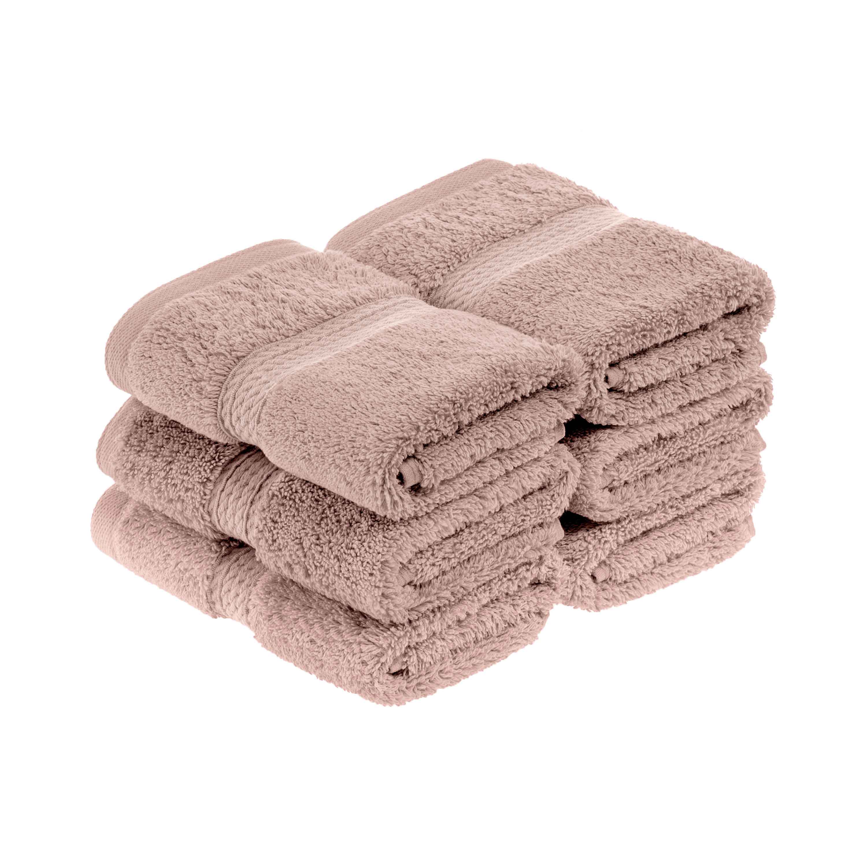 Madison Egyptian Cotton Pile Plush Heavyweight Face Towel Set of 6 - Face Towel by Superior