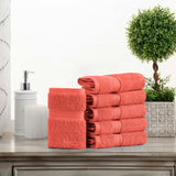 Madison Egyptian Cotton Pile Plush Heavyweight Face Towel Set of 6 - Face Towel by Superior