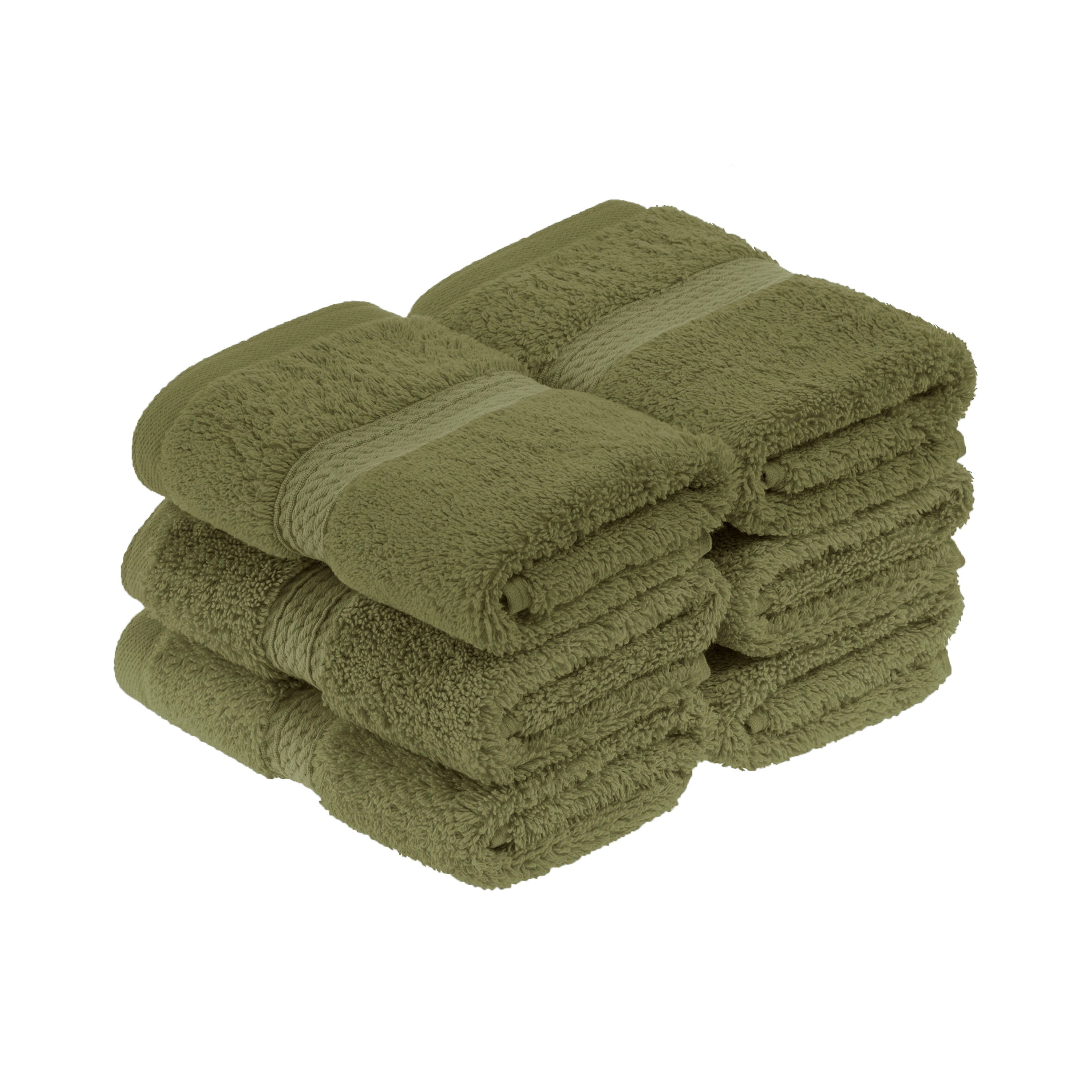 Madison Egyptian Cotton Pile Plush Heavyweight Face Towel Set of 6 - Face Towel by Superior