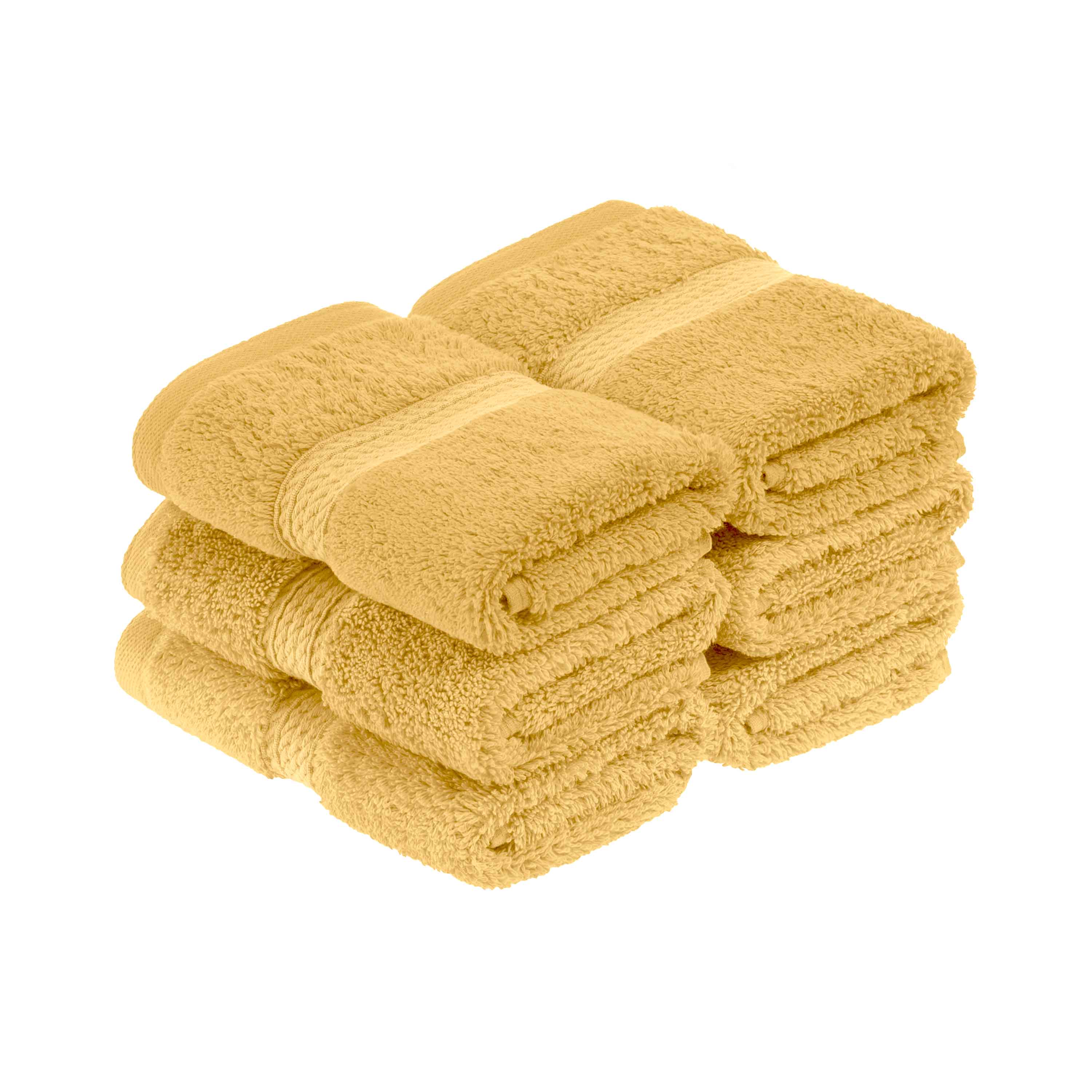 Madison Egyptian Cotton Pile Plush Heavyweight Face Towel Set of 6 - Face Towel by Superior