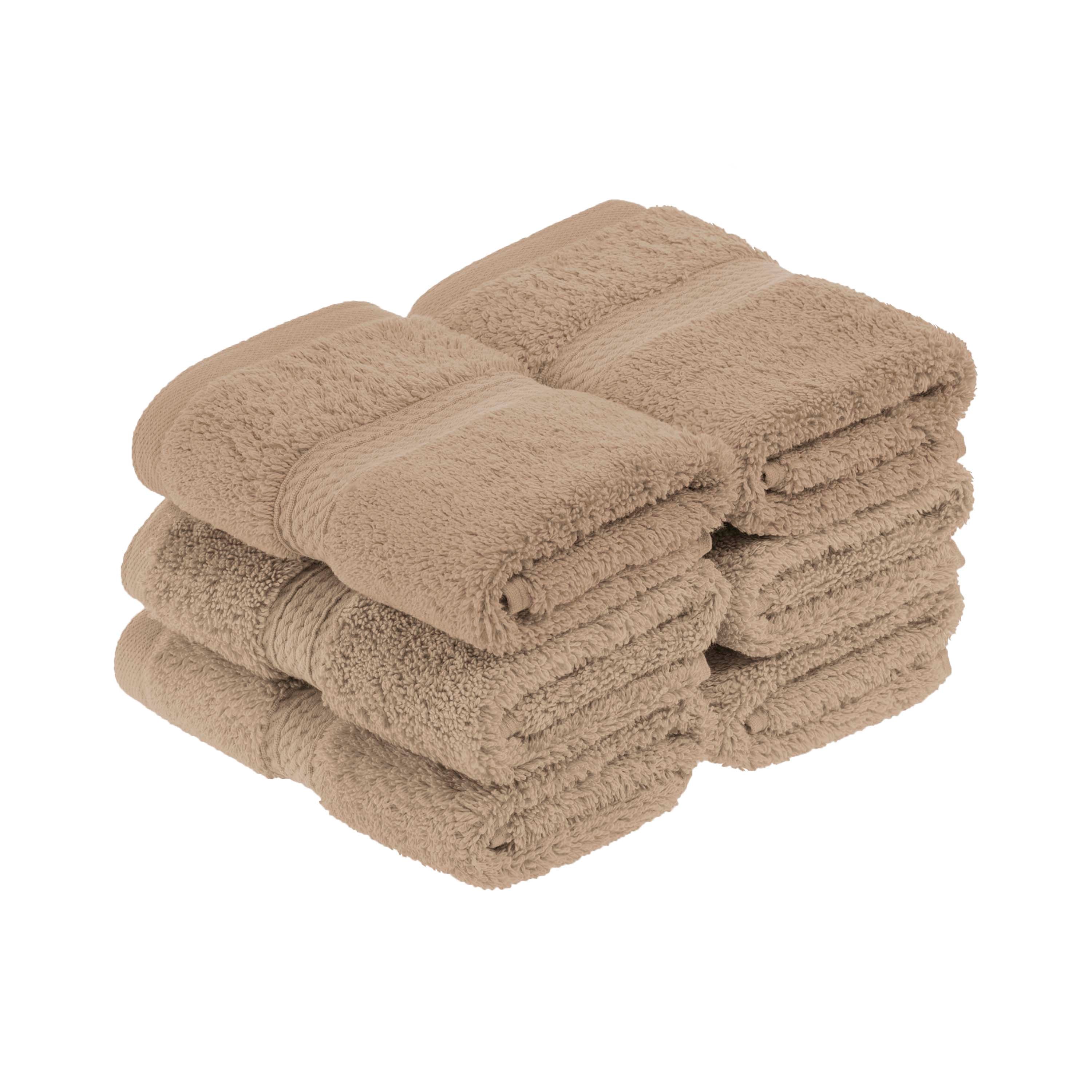 Madison Egyptian Cotton Pile Plush Heavyweight Face Towel Set of 6 - Face Towel by Superior