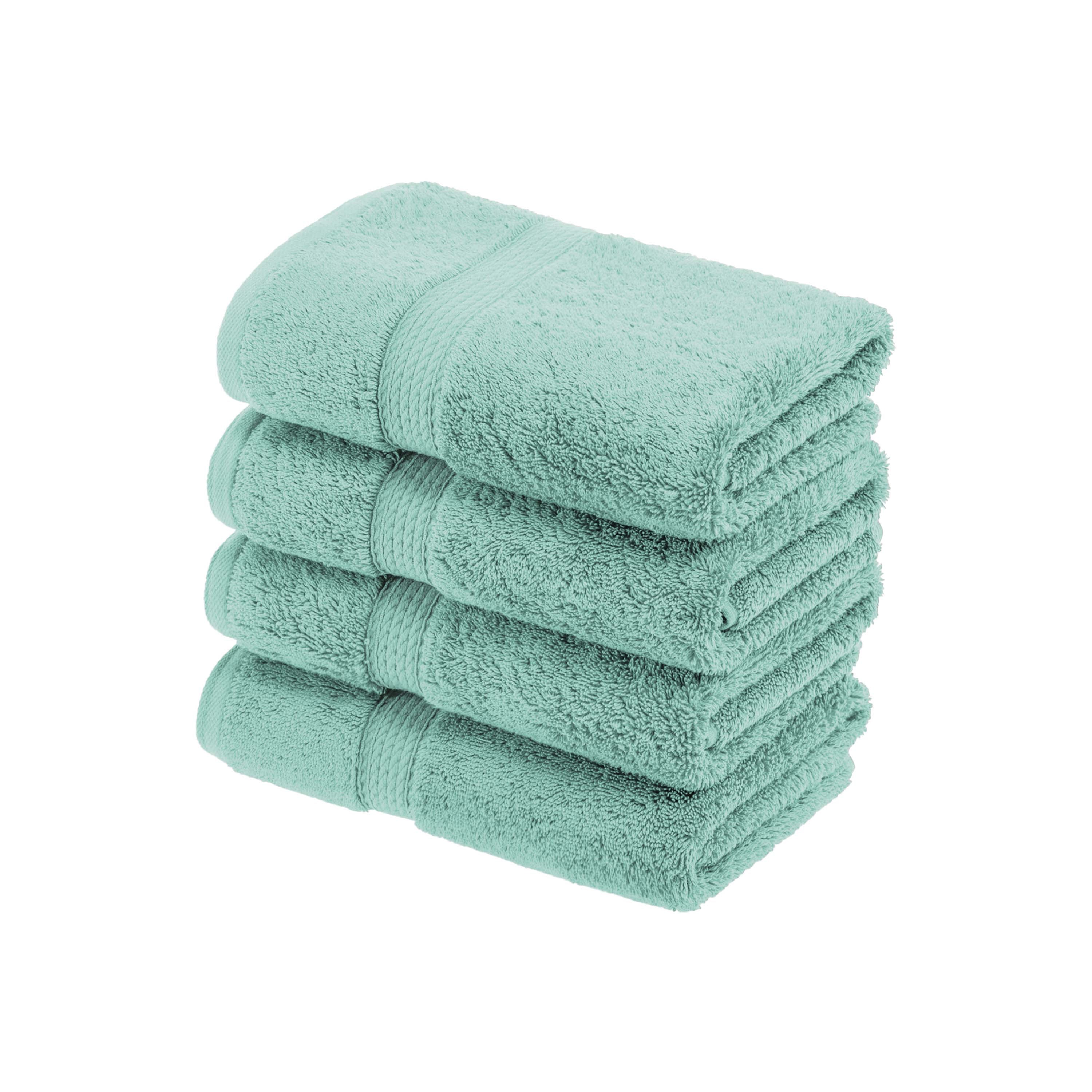 Madison Egyptian Cotton Pile Plush Heavyweight Hand Towel Set of 4 - Hand Towel Set by Superior