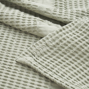 Mai Waffle Weave Honeycomb Soft Textured Cotton Blanket - Blanket by Superior