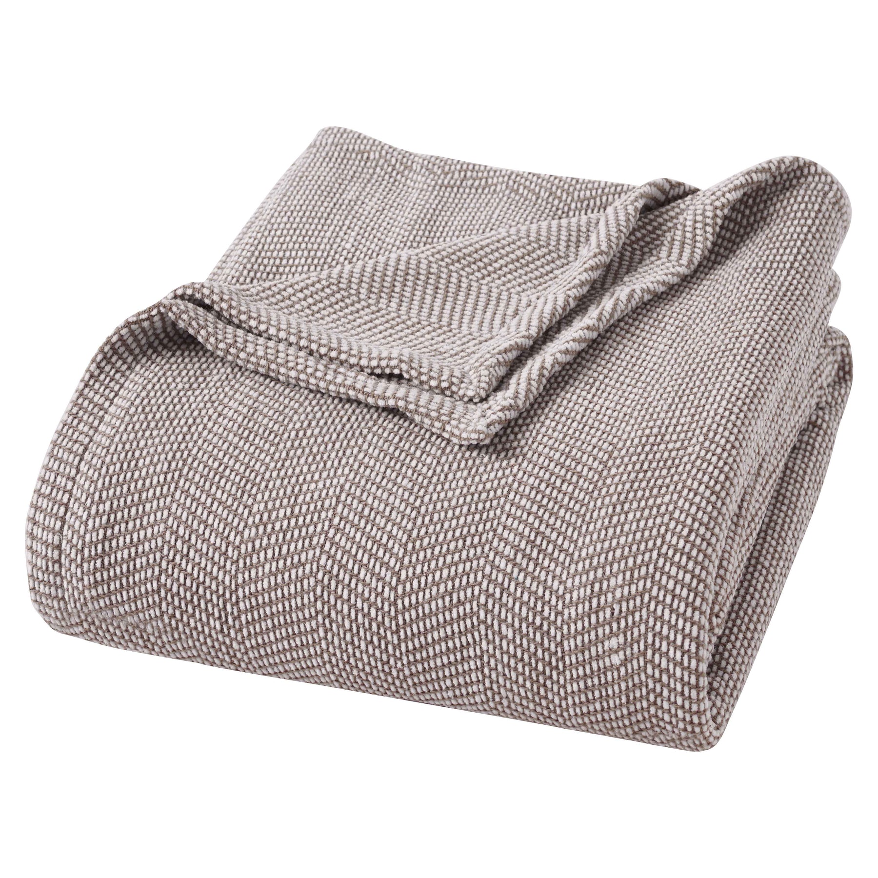 Maya Chenille Herringbone Soft Textured Medium Weight Cotton Blanket - Blanket by Superior