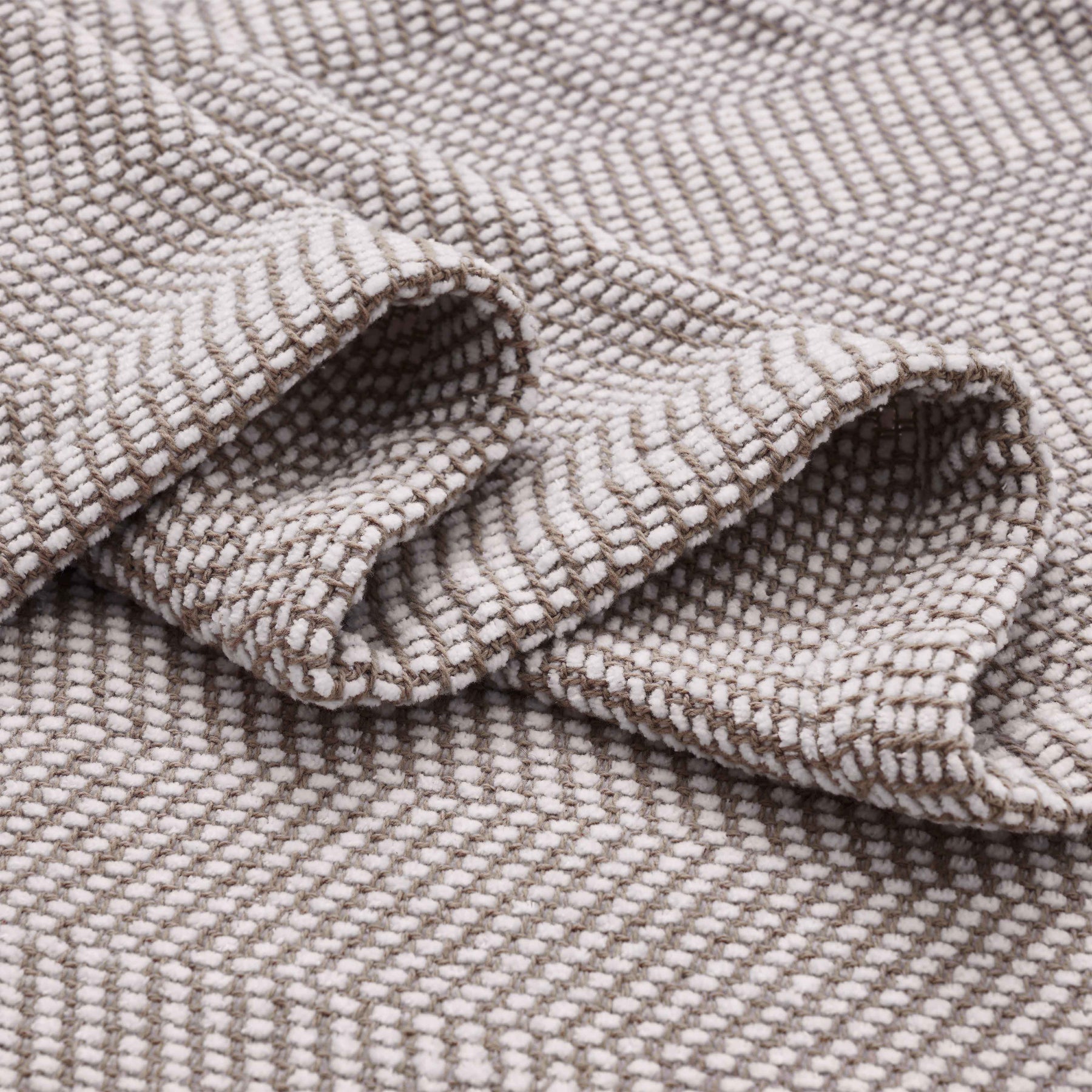 Maya Chenille Herringbone Soft Textured Medium Weight Cotton Blanket - Blanket by Superior