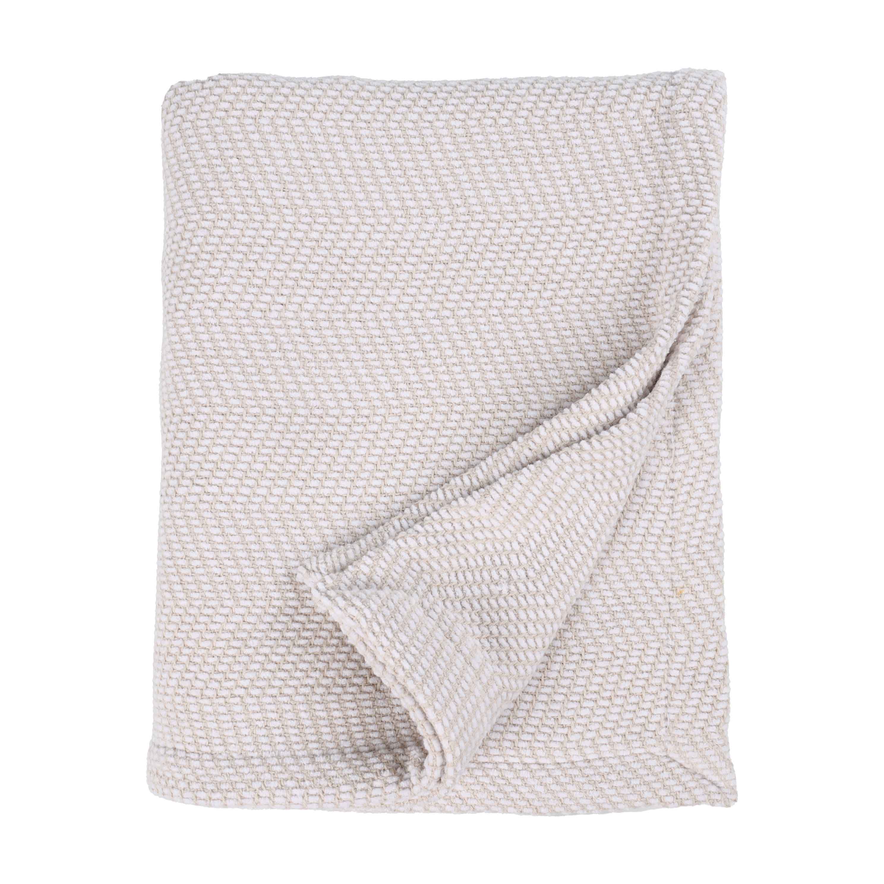 Maya Chenille Herringbone Soft Textured Medium Weight Cotton Blanket - Blanket by Superior