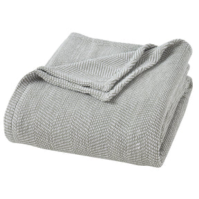 Maya Chenille Herringbone Soft Textured Medium Weight Cotton Blanket - Blanket by Superior