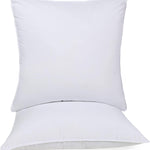 Medium Density Down Alternative Solid Euro Pillows, Set of 2 and 4 - Pillow Set by Superior