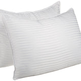 Medium Density Down Alternative Striped Pillows, Set of 2 and 4 - Pillows by Superior