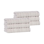 Mika Smart Twist Cotton Medium Weight Solid Hand Towels, Set of 6 - Hand Towel by Superior