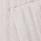 Mika Smart Twist Cotton Solid Textured Ribbed 12 Piece Towel Set - Towel Set by Superior