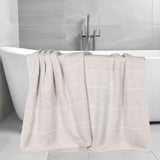 Mile Smart Twist Cotton Medium Thick Border Bath Sheets, Set of 2 - Bath Sheet by Superior