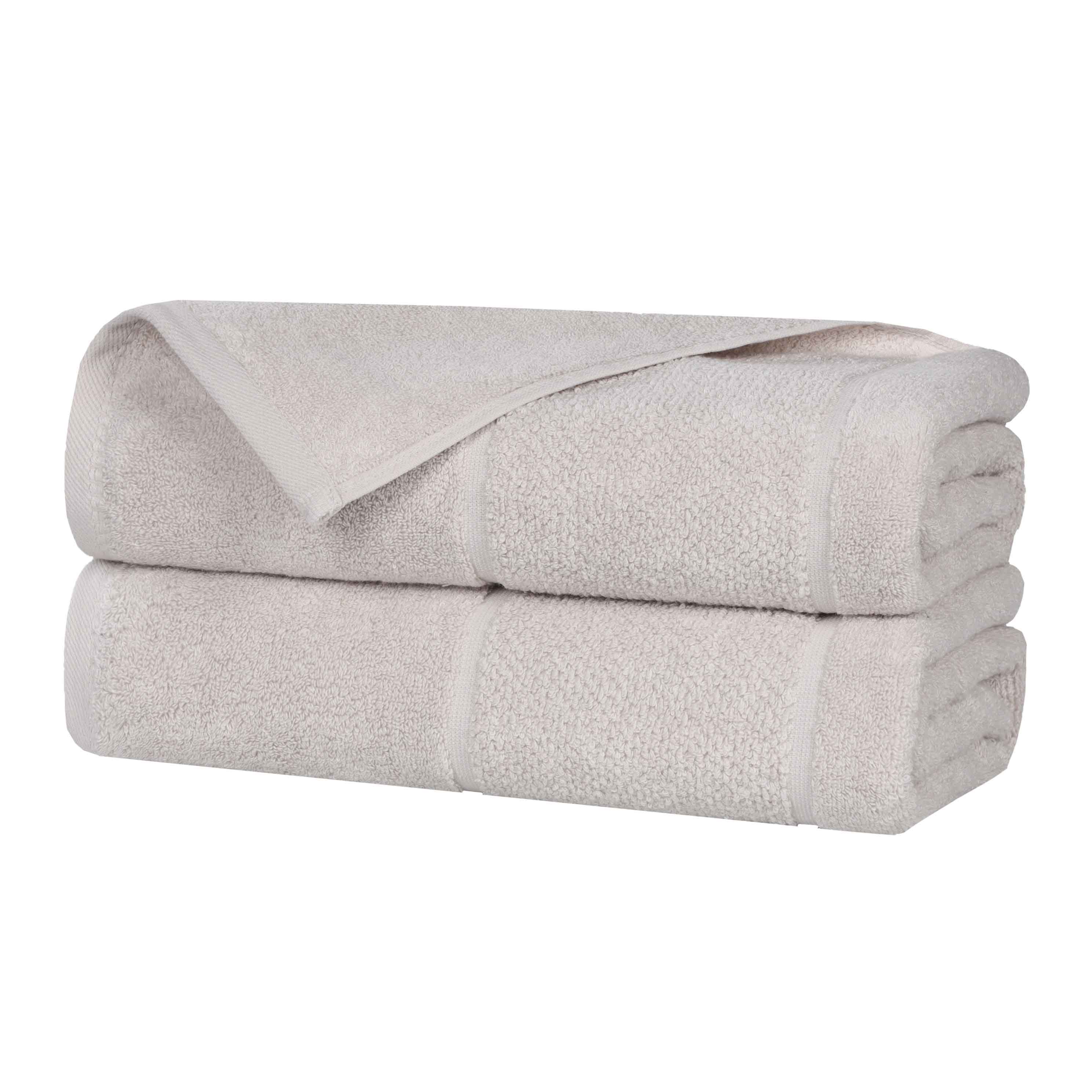 Mile Smart Twist Cotton Medium Thick Border Bath Sheets, Set of 2 - Bath Sheet by Superior