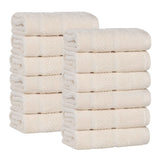 Mile Smart Twist Cotton Solid Face Towels Washcloths, Set of 12 - Face Towel by Superior