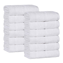 Mile Smart Twist Cotton Solid Face Towels Washcloths, Set of 12 - Face Towel by Superior