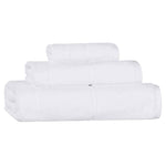 Mile Smart Twist Cotton Solid Thick Border 3 Piece Towel Set - Towel Set by Superior