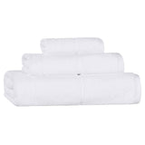 Mile Smart Twist Cotton Solid Thick Border 3 Piece Towel Set - Towel Set by Superior