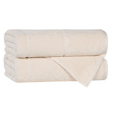 Mile Smart Twist Cotton Solid Thick Border Bath Towels, Set of 2 - Bath Towel by Superior