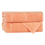 Mile Smart Twist Cotton Solid Thick Border Bath Towels, Set of 2 - Bath Towel by Superior