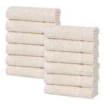 Milo Smart Twist Cotton Medium Weight Solid Face Towels, Set of 12 - Face Towel by Superior