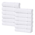 Milo Smart Twist Cotton Medium Weight Solid Face Towels, Set of 12 - Face Towel by Superior