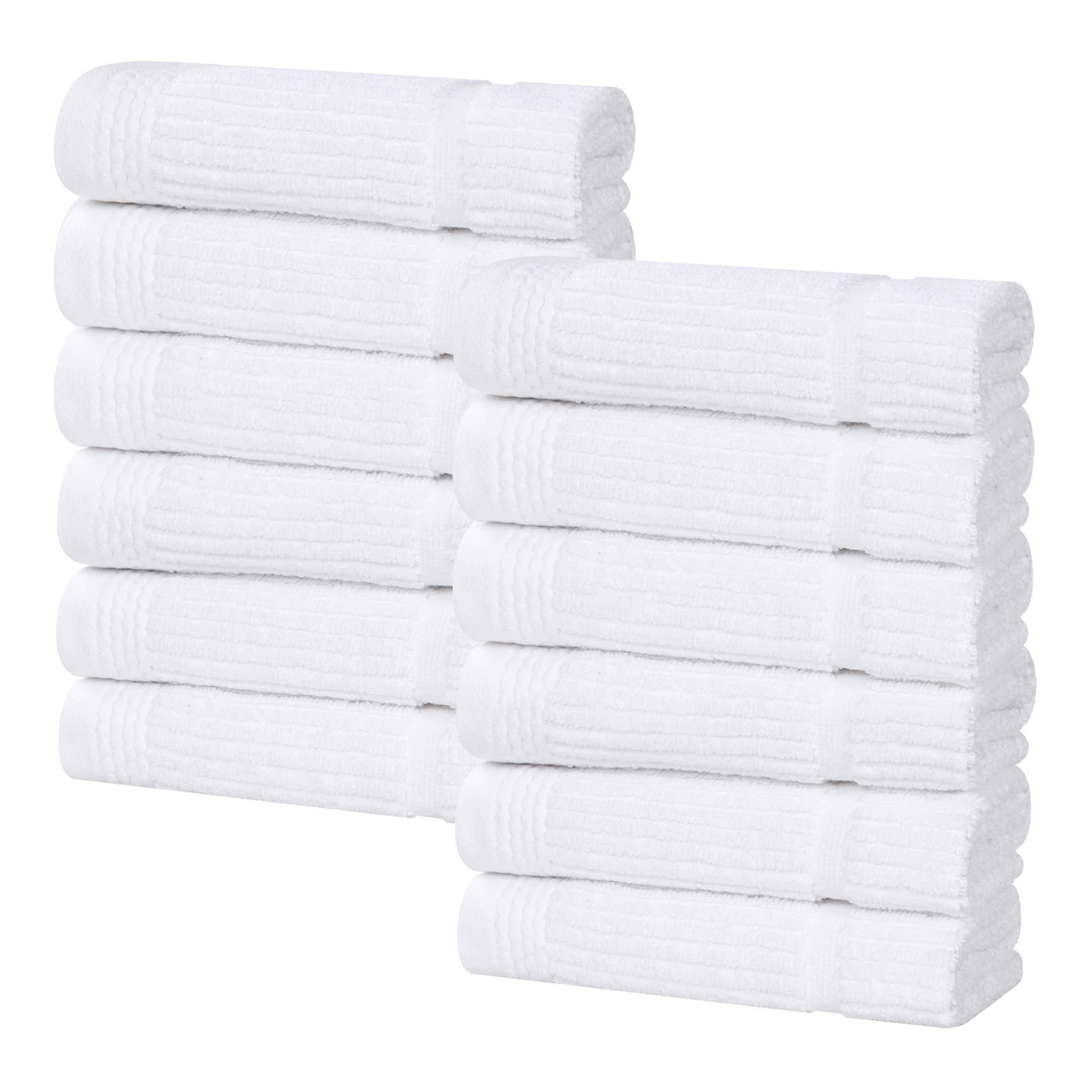 Milo Smart Twist Cotton Medium Weight Solid Face Towels, Set of 12 - Face Towel by Superior