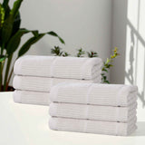 Milo Smart Twist Cotton Medium Weight Solid Hand Towels, Set of 6 - Hand Towel by Superior