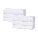 Milo Smart Twist Cotton Medium Weight Solid Hand Towels, Set of 6 - Hand Towel by Superior