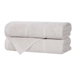 Milo Smart Twist Cotton Solid Ribbed Bath Towels, Set of 2 - Bath Towel by Superior