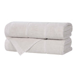 Milo Smart Twist Cotton Solid Ribbed Bath Towels, Set of 2 - Bath Towel by Superior