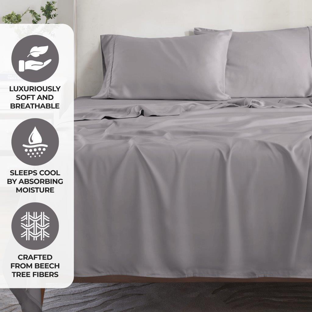 Modal From Beechwood 300 Thread Count Extra Deep Pocket Sheet Set - Sheet Set by Superior