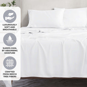 Modal From Beechwood 300 Thread Count Extra Deep Pocket Sheet Set - Sheet Set by Superior