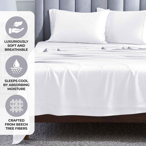 Modal From Beechwood 400 Thread Count Cooling Solid Pillowcase Set - Pillowcases by Superior