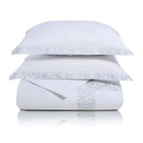 Moon Lawn Embroidered Cotton Duvet Cover Set - Duvet Cover Set by Superior