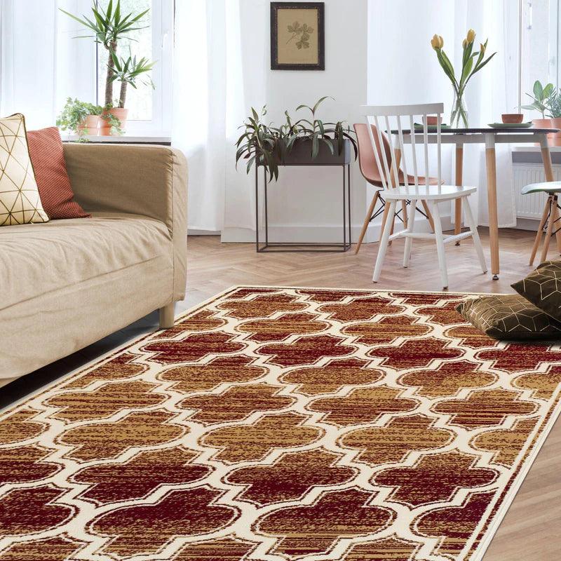 Moroccan Bohemian Trellis Indoor Large Area Rugs Or Runner Rug - Rugs by Superior