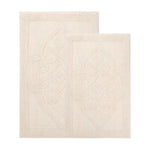 Myra Medallion Textured Jacquard Machine Washable Bath Rugs, Set of 2 - Bath Rugs by Superior