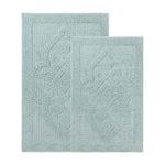 Myra Medallion Textured Jacquard Machine Washable Bath Rugs, Set of 2 - Bath Rugs by Superior