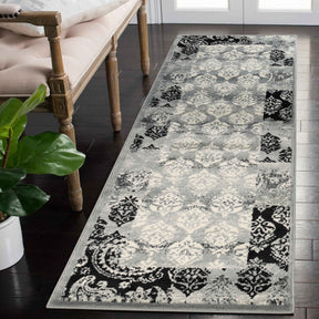 Mystique Distressed Damask Indoor Area Rug Or Runner Rug - Rugs by Superior