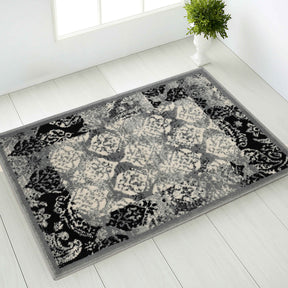 Mystique Distressed Damask Indoor Area Rug Or Runner Rug - Rugs by Superior