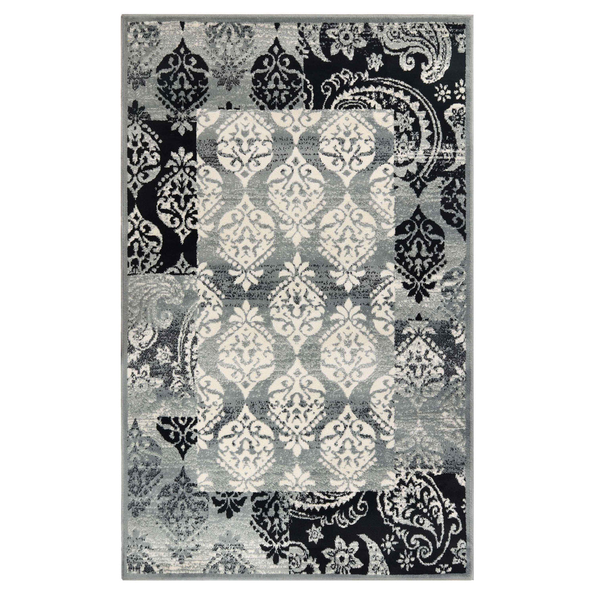 Mystique Distressed Damask Indoor Area Rug Or Runner Rug - Rugs by Superior