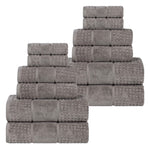 Napa Zero Twist Cotton Solid Waffle Honeycomb 12 Piece Towel Set - Towel Set by Superior