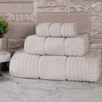 Napa Zero Twist Cotton Solid Waffle Honeycomb 3 Piece Towel Set - Towel Set by Superior