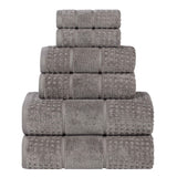 Napa Zero Twist Cotton Solid Waffle Honeycomb 6 Piece Towel Set - Towel Set by Superior