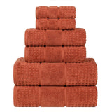 Napa Zero Twist Cotton Solid Waffle Honeycomb 6 Piece Towel Set - Towel Set by Superior