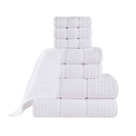 Napa Zero Twist Cotton Solid Waffle Honeycomb 8 Piece Towel Set - Towel Set by Superior