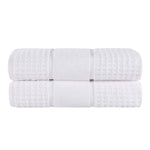 Napa Zero Twist Cotton Solid Waffle Honeycomb Bath Sheet Set of 2 - Towel Set by Superior