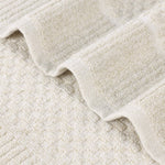 Naples Cotton Blend Textured Checkered & Ribbed Bath Towels, Set of 2 - Bath Towel by Superior