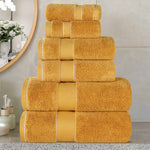 Niles Egyptian Giza Cotton Plush Heavyweight Soft 6 Piece Towel Set - Towel Set by Superior