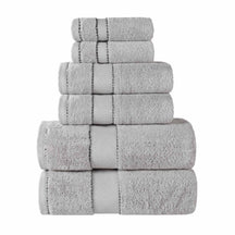 Niles Egyptian Giza Cotton Plush Heavyweight Soft 6 Piece Towel Set - Towel Set by Superior