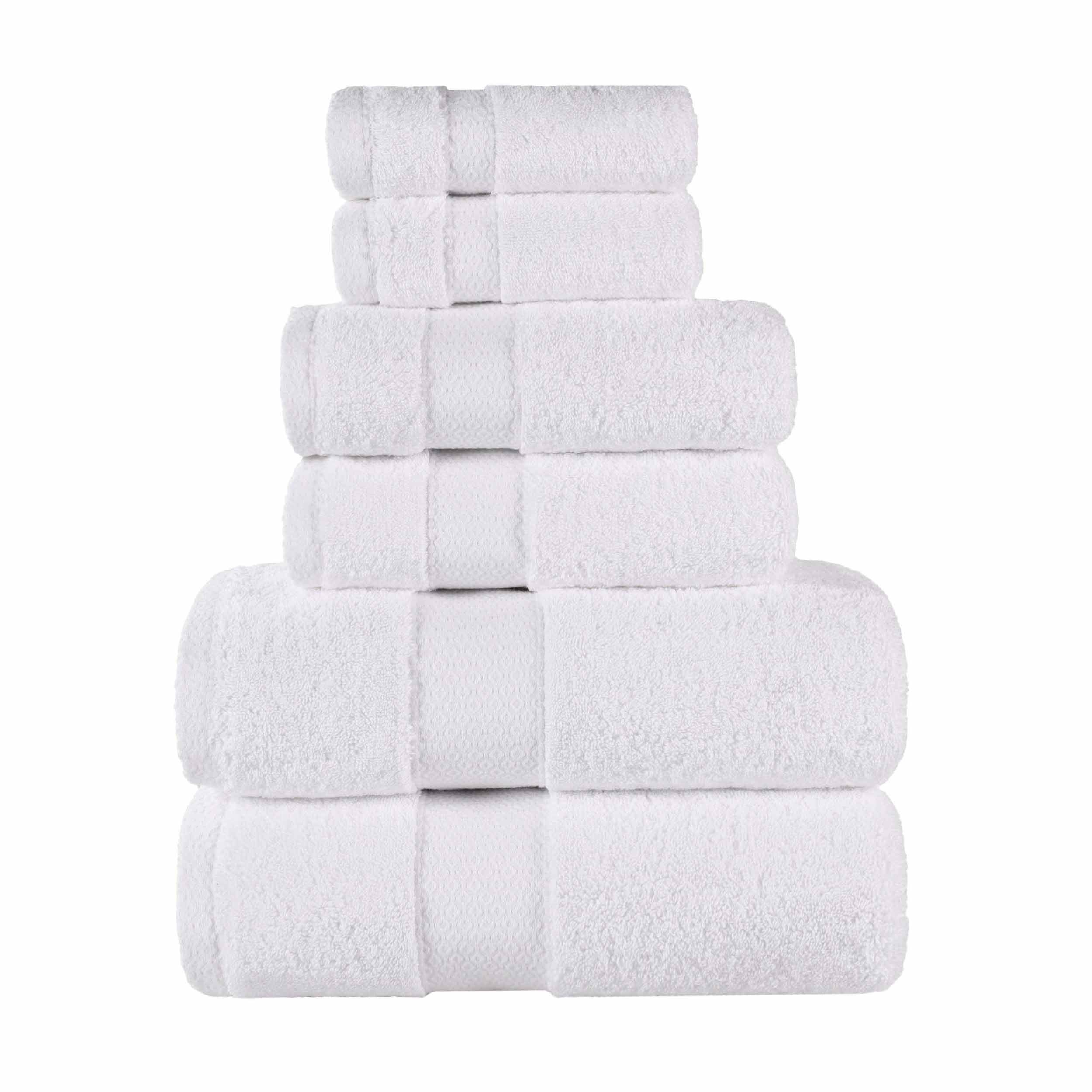 Niles Egyptian Giza Cotton Plush Heavyweight Soft 6 Piece Towel Set - Towel Set by Superior